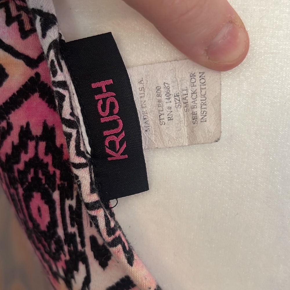 Reversible Patterned Crop Top - Picture 4 of 5